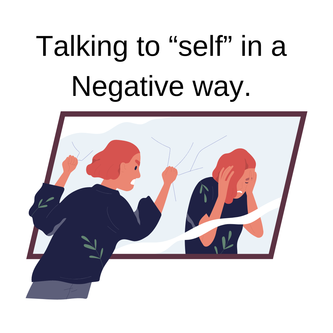 Talking to self in a negative way.